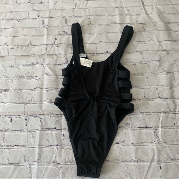 NWOT The Bikini Lab Solid Strappy Swimsuit - Picture 4 of 5